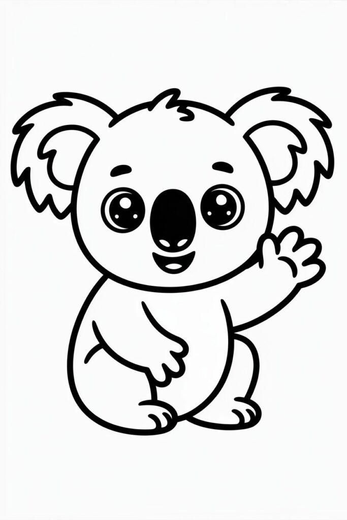 Waving Koala