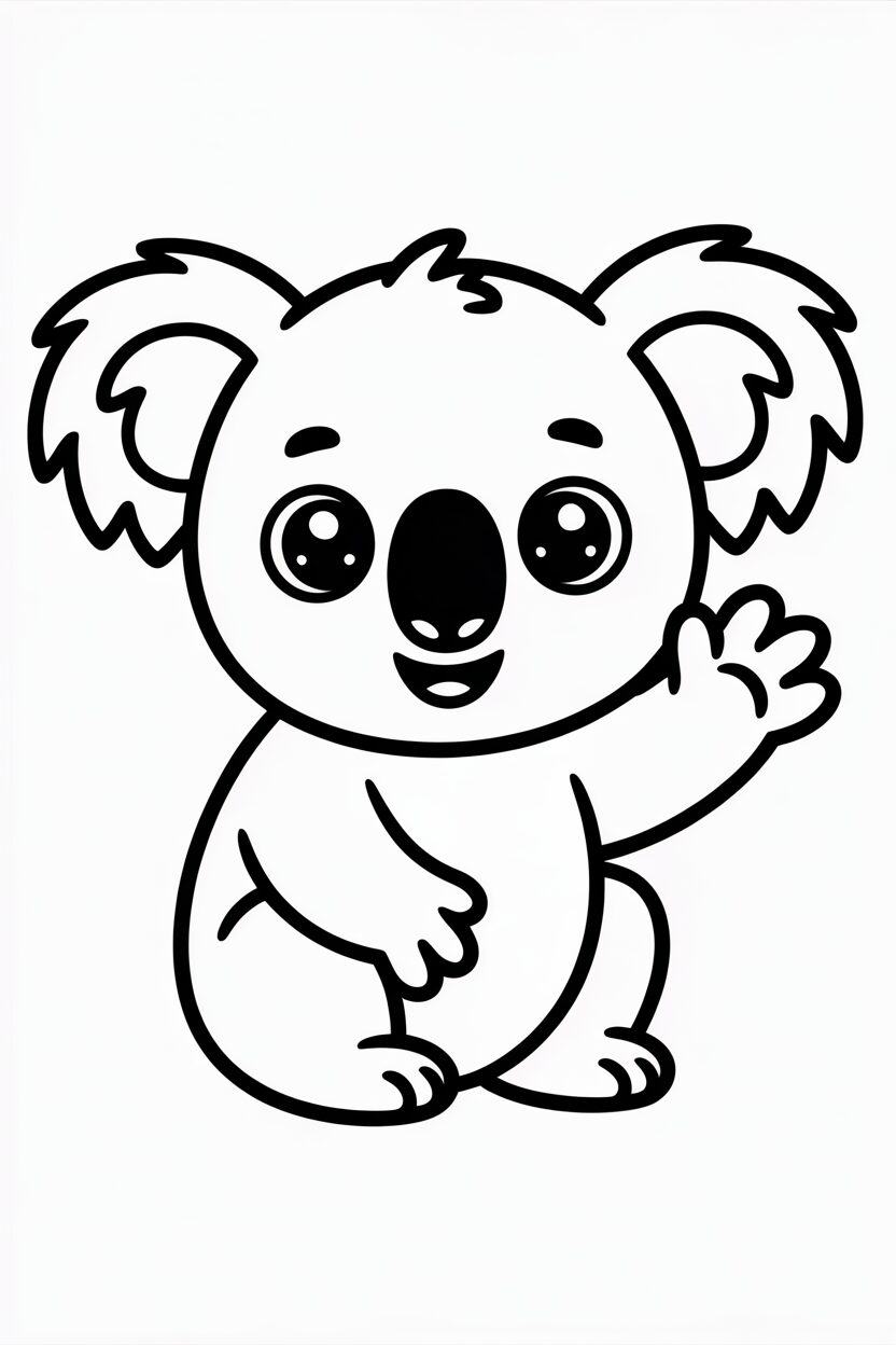 Waving Koala