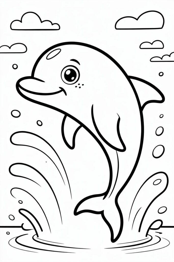 Smiling Dolphin Hello