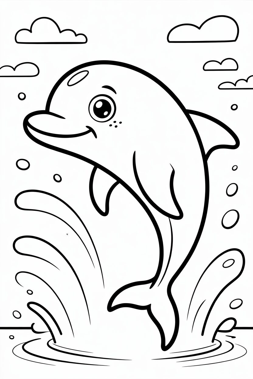 Smiling Dolphin Hello