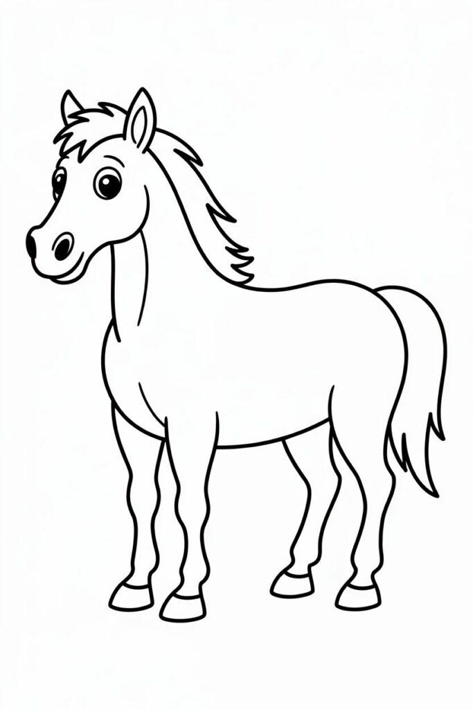 Simple Standing Horse